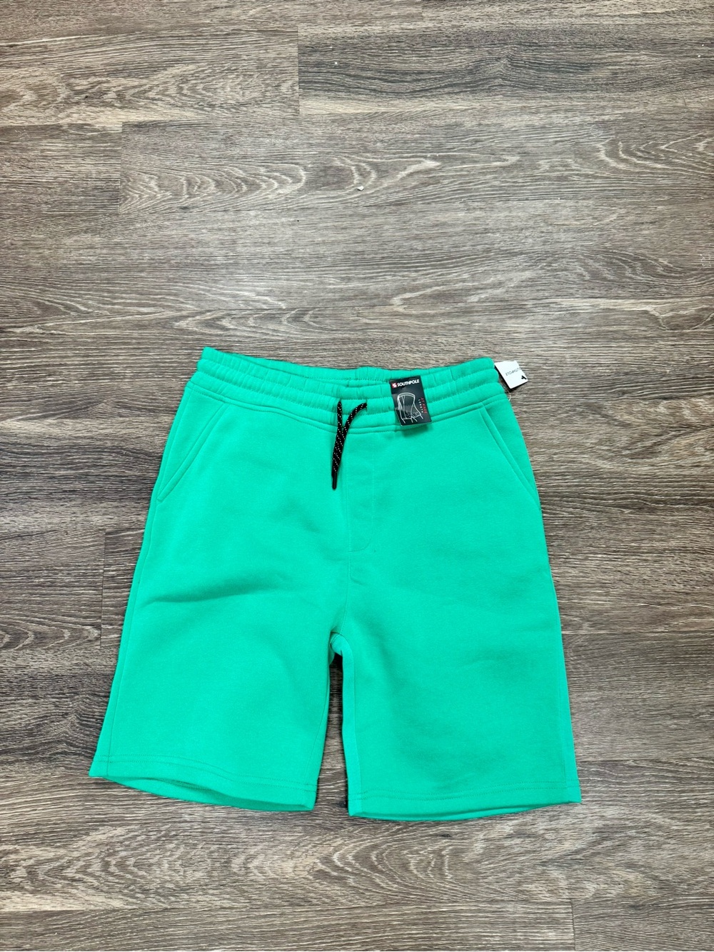 Southpole Men's M Green Fleece Sweat Shorts Drawstring NWT Streetwear